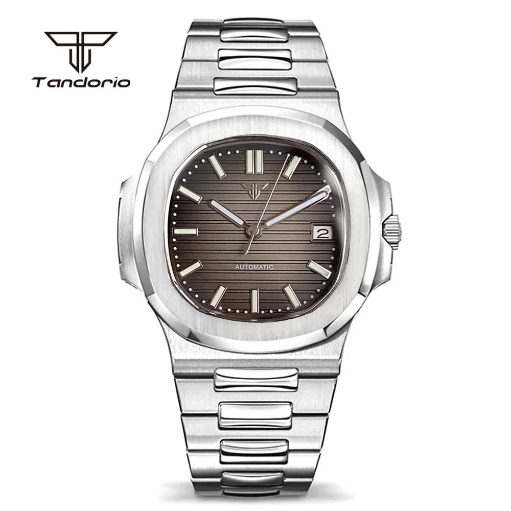 Tandorio Square Automatic Watch - Sapphire, Lume, NH35