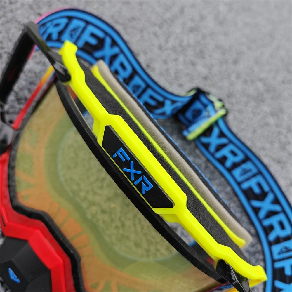 FXR Motocross Goggles HD Lens Anti-fog MX MTB Dirt Bike Eyeglasses