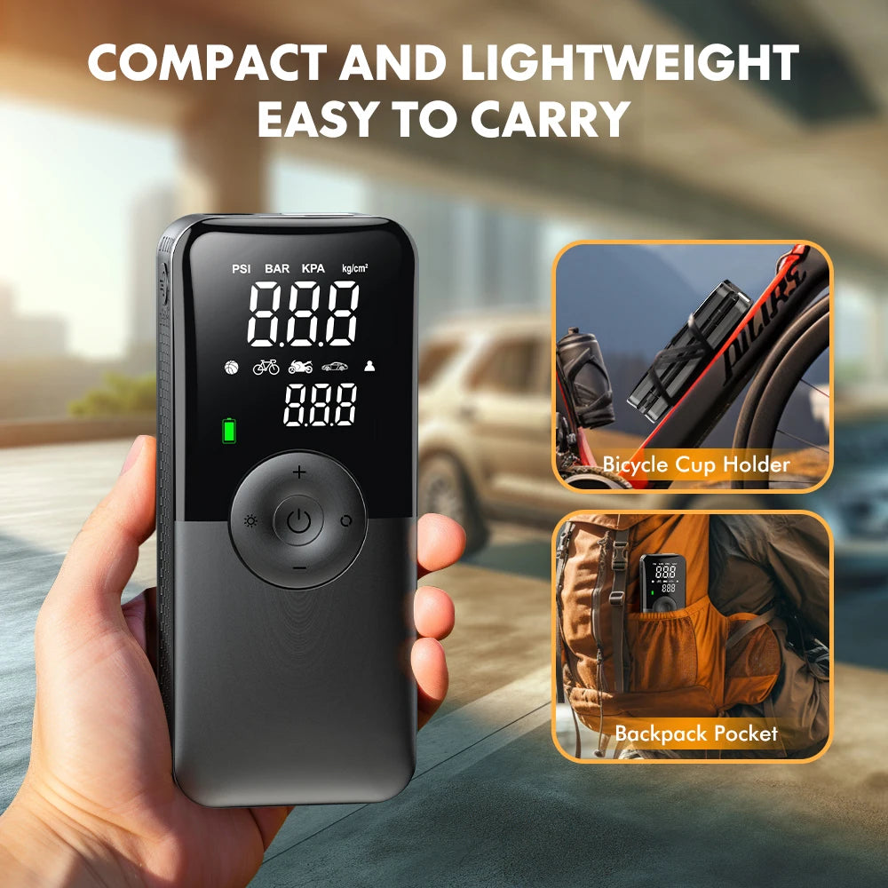 Carsun Rechargeable Digital Tire Inflator - Portable Air Pump