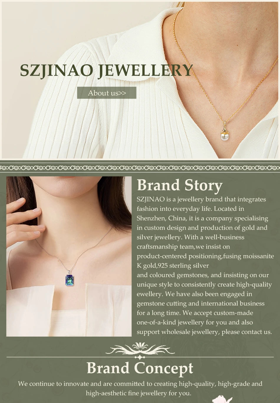 18k Gold Pink Moissanite & Diamond Pendant Necklace