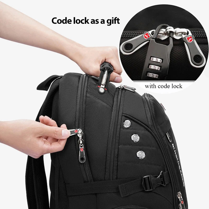 Vabena 2026 Waterproof Laptop Backpack - 17/20 Inch Travel & Everyday Rucksack for Men & Women