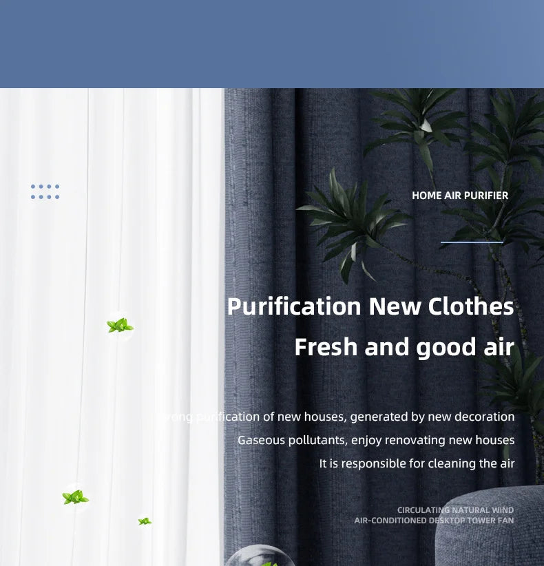 TINSOL Mini Air Purifier - HEPA Filter & Negative Ion Technology