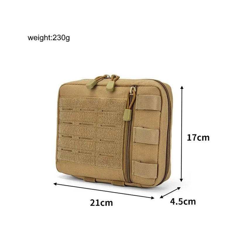 Tactical MOLLE Admin Pouch | Laser-Cut Utility & EDC Organizer Bag