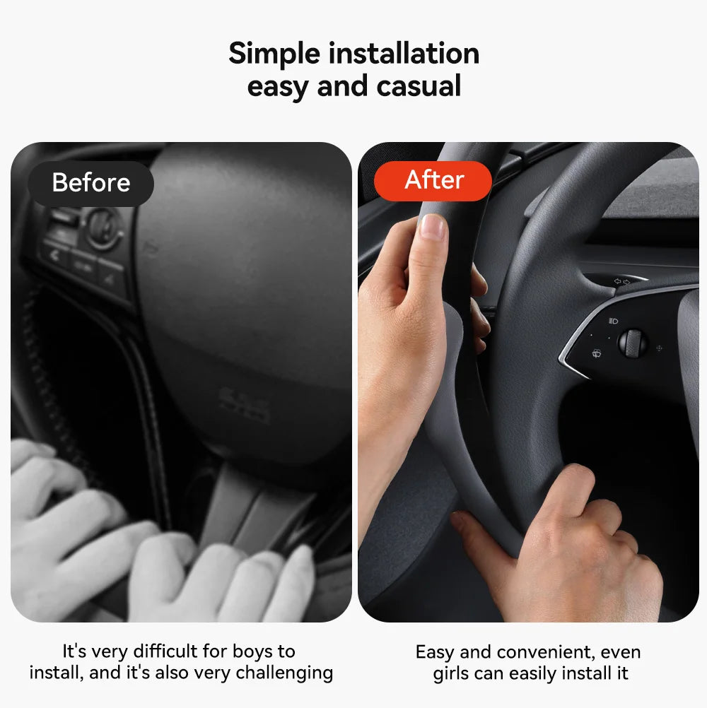 Tesla Model 3/Y Highland Juniper Carbon Fiber Steering Wheel Cover