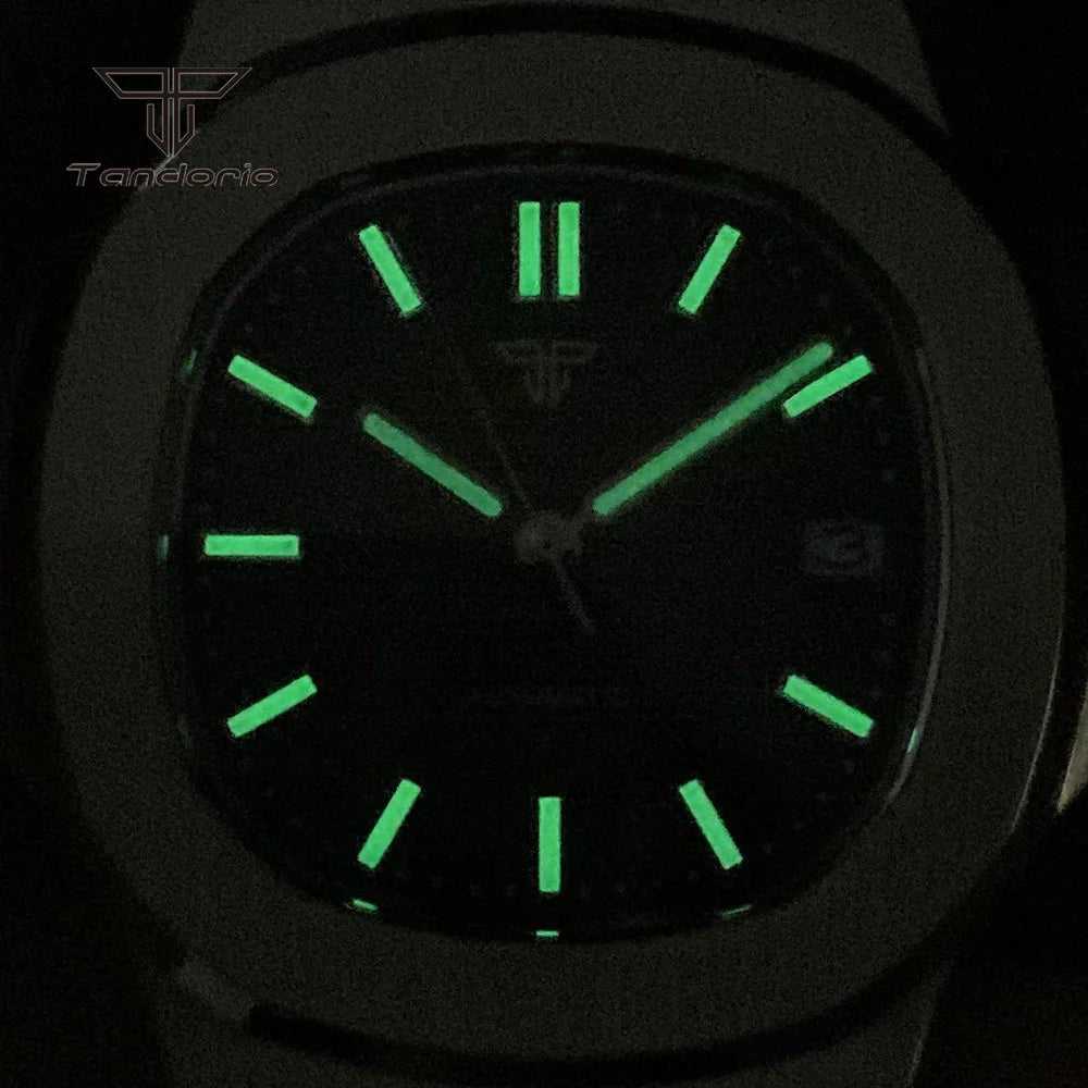 Tandorio Square Automatic Watch - Sapphire, Lume, NH35