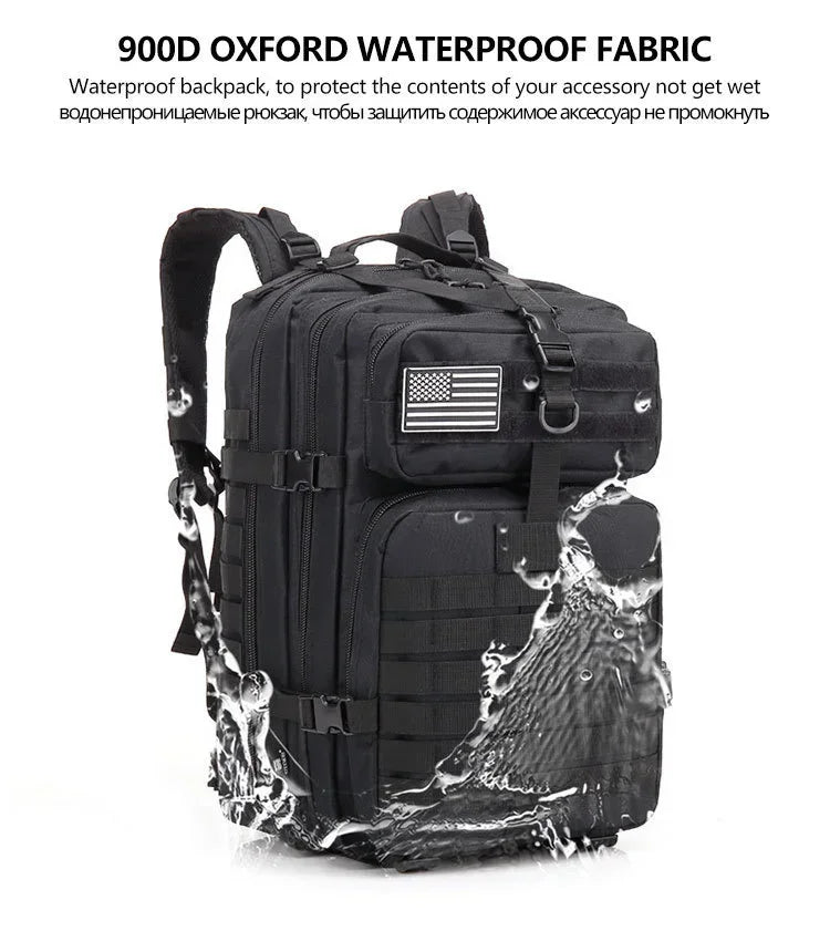 ReFire Gear 50L Tactical Assault Pack - Durable Military Backpack