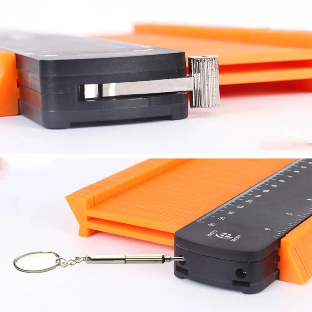 Wider Contour Gauge Duplicator with Lock | 6/10 Inch Profile Shape Copy Tool