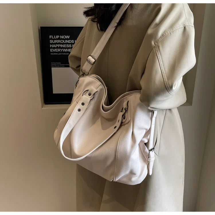 Vabena 2026 Soft Interior Shoulder Bags - High Quality Contrasting PU Handbags
