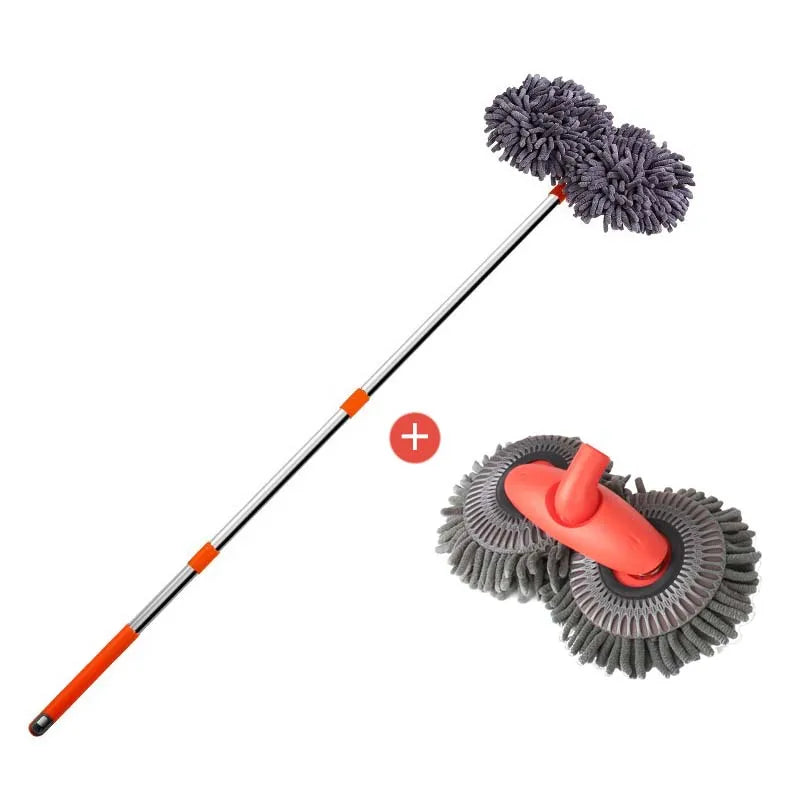 LEIBOO Telescopic Car Wash Mop - Foam Brush for Vehicle & Window Cleaning