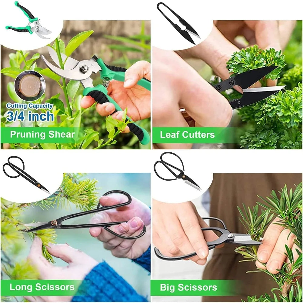 Vabena 24-Piece Bonsai Tool Kit for Beginners - Complete Care Set