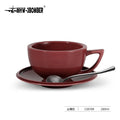 MHW-3BOMBER 280ml Ceramic Art Latte & Espresso Cup Set