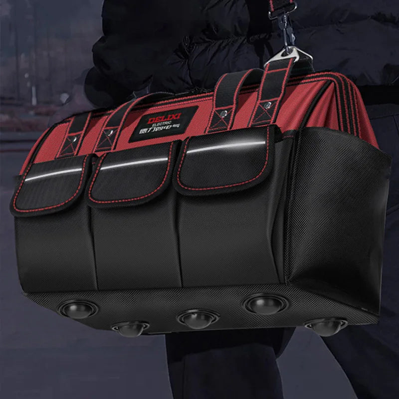 DELIXI ELECTRIC Multifunctional Waterproof Tool Bag - Durable Professional Storage
