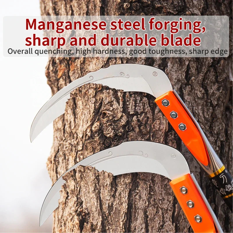 Long-Handle Manual Grass Sickle for Weeding & Gardening