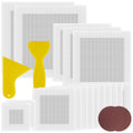 Drywall Repair Patch Kit - 21 Pcs Self-Adhesive Fiberglass Mesh (2/4/6/8 inch)