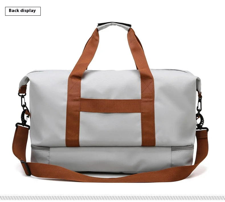 Men's Large Capacity Waterproof Gym Bag - Travel Sports Duffle & Crossbody