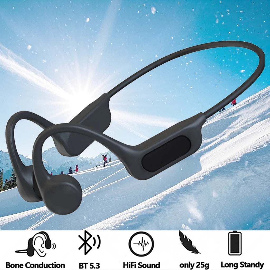 LonMao B33 Bone Conduction Bluetooth 5.4 Sports Headset with HD Mic