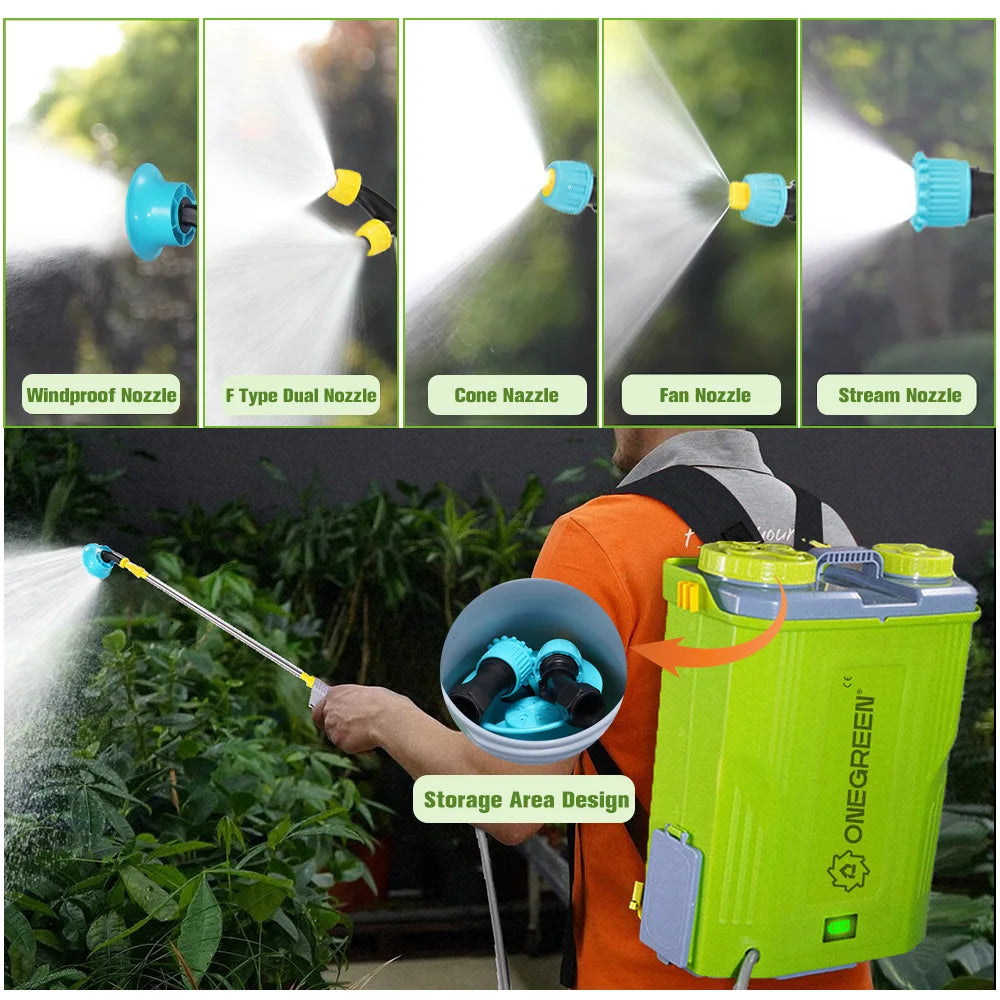 ONEGREEN 20L Rechargeable Electric Garden Sprayer for Makita 18V Battery - High Capacity Lawn Irrigation