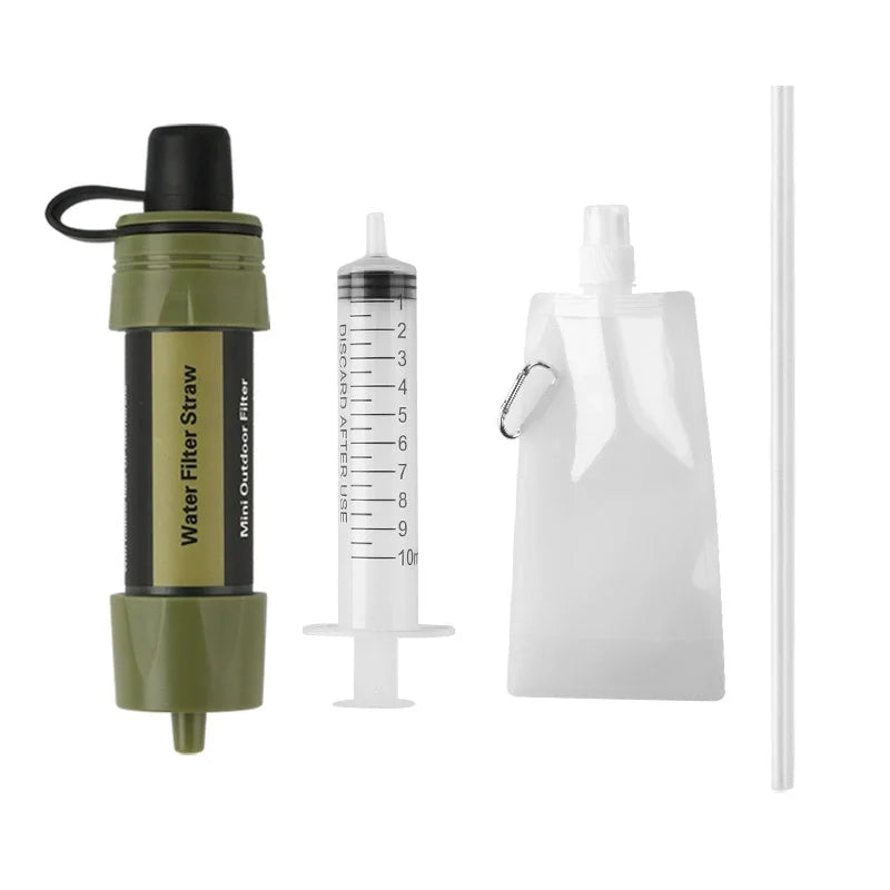 Emergency Water Filter Straw for Hiking, Camping & Survival