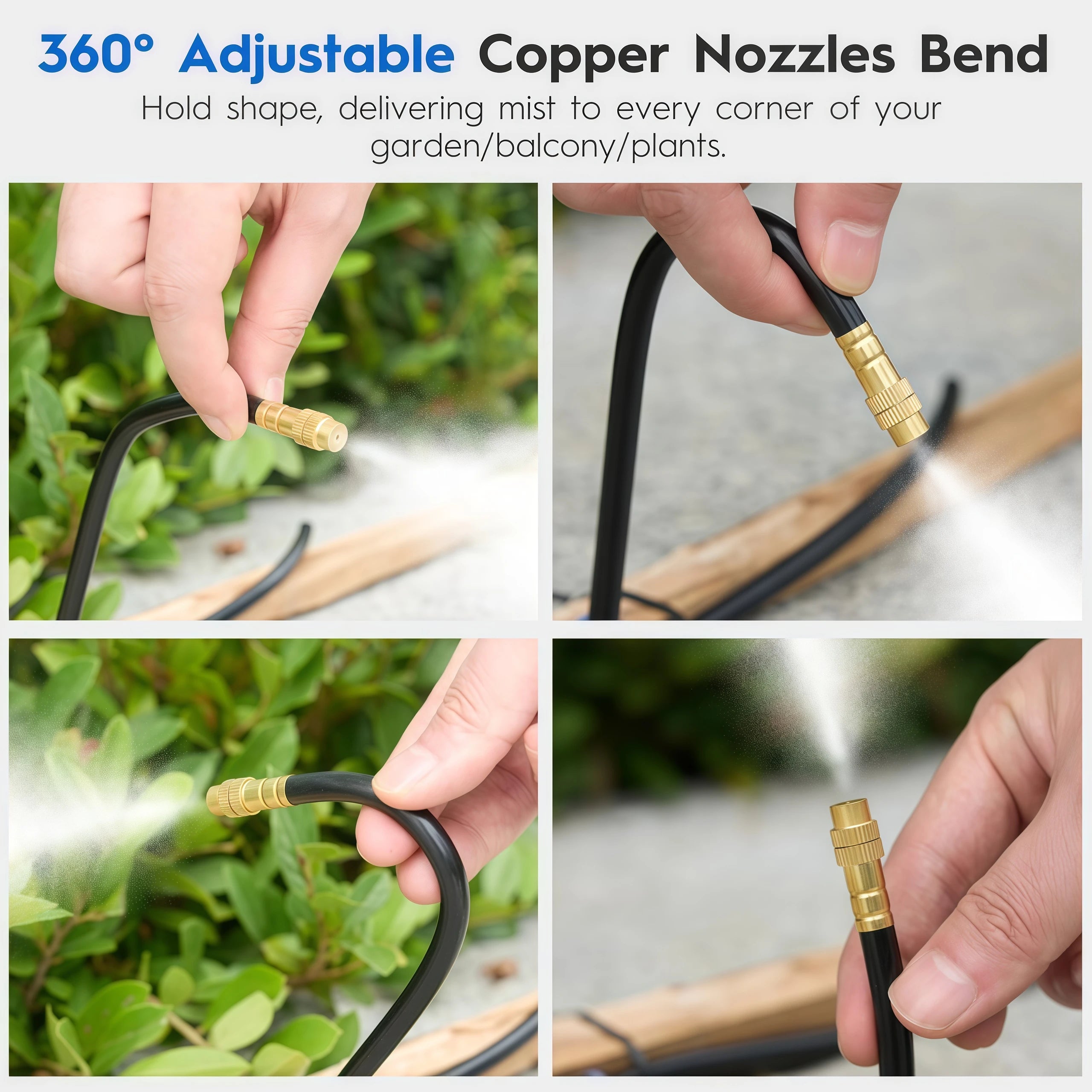Vabena Black PE Drip Irrigation Pipe 1/4" 3/8" OD 6-12mm – Pressure Proof Garden Hose