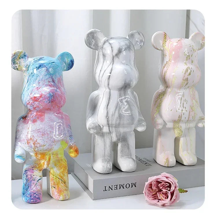 Nordic Bear Statue - Luxury Resin Figurine for Home Decor
