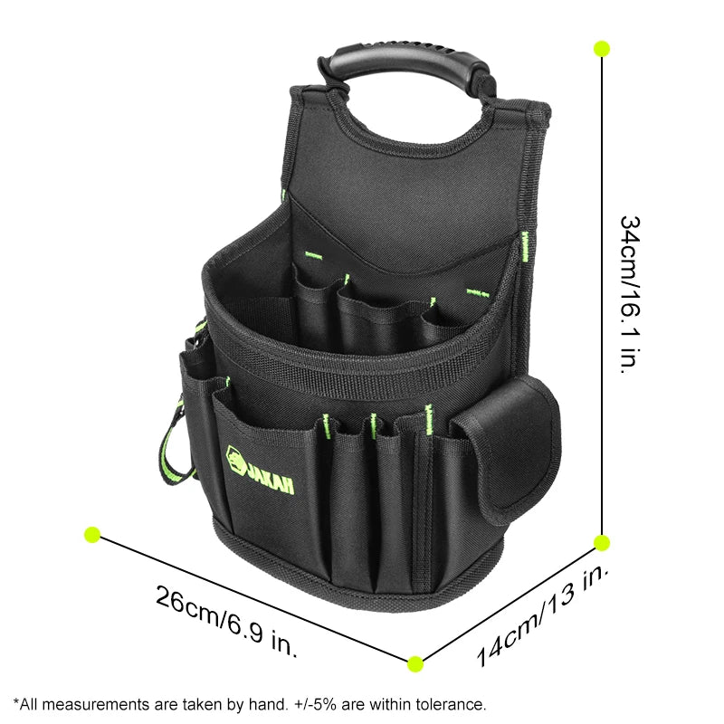JAKAH Professional Electricians Tool Pouch | 21 Pockets, Ergonomic Handle