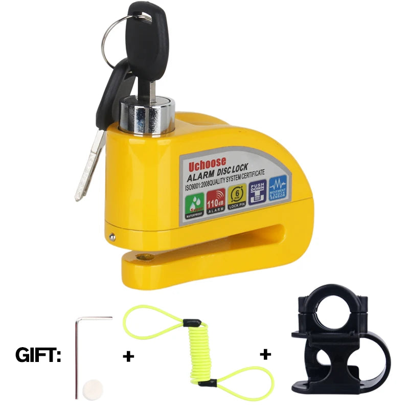 Vabena Motorcycle Disc Brake Alarm Lock | Anti-Theft Scooter Security