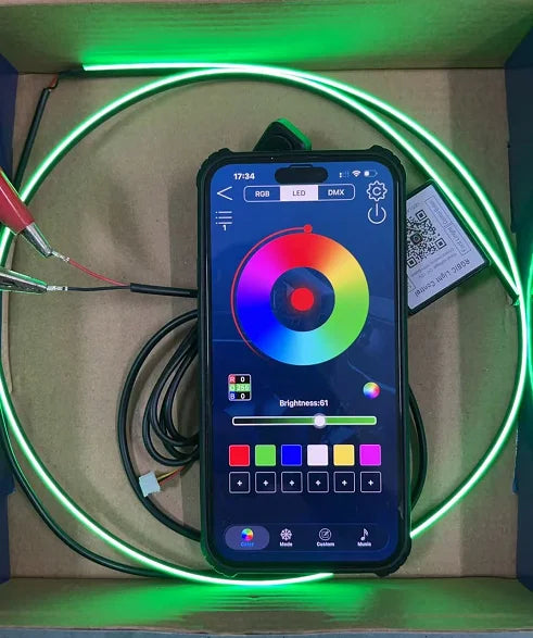 RGB LED Car Ambient Light Kit - APP Control Streamer Atmosphere Lamp