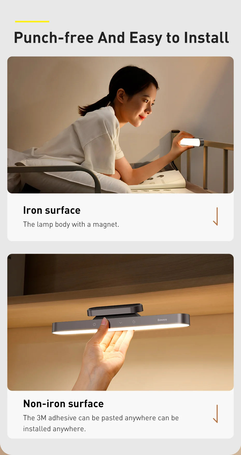 Baseus Magnetic Monitor Light Bar - Eye Protection Desk Lamp for PC