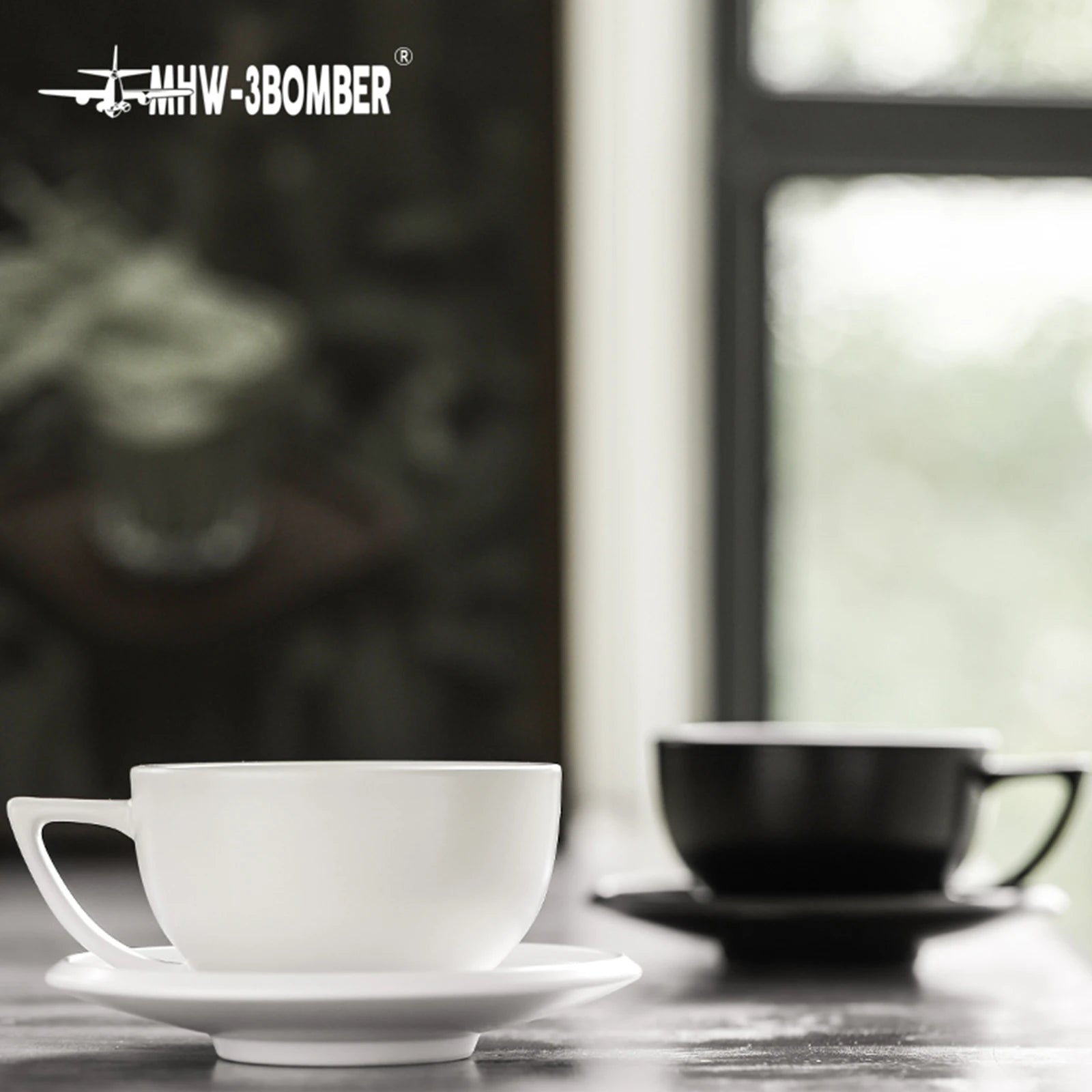 MHW-3BOMBER 280ml Ceramic Art Latte & Espresso Cup Set