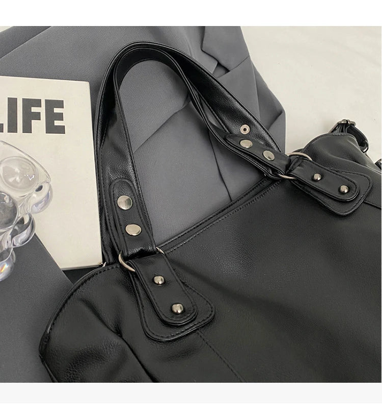 Vabena 2026 Soft Interior Shoulder Bags - High Quality Contrasting PU Handbags