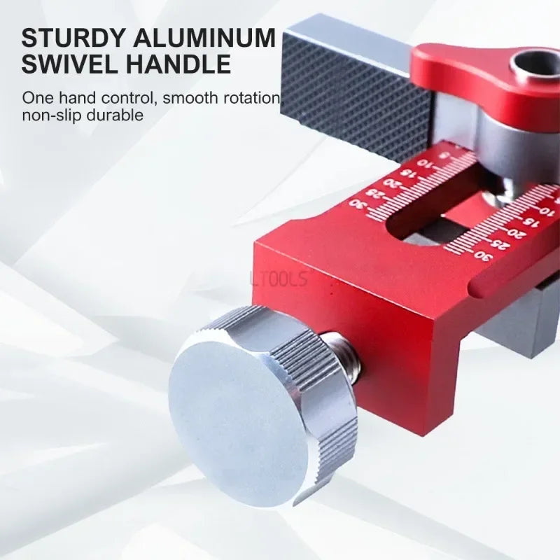 Cabinet Door Leveling & Installation Jig - 2-in-1 Positioning & Drilling Tool