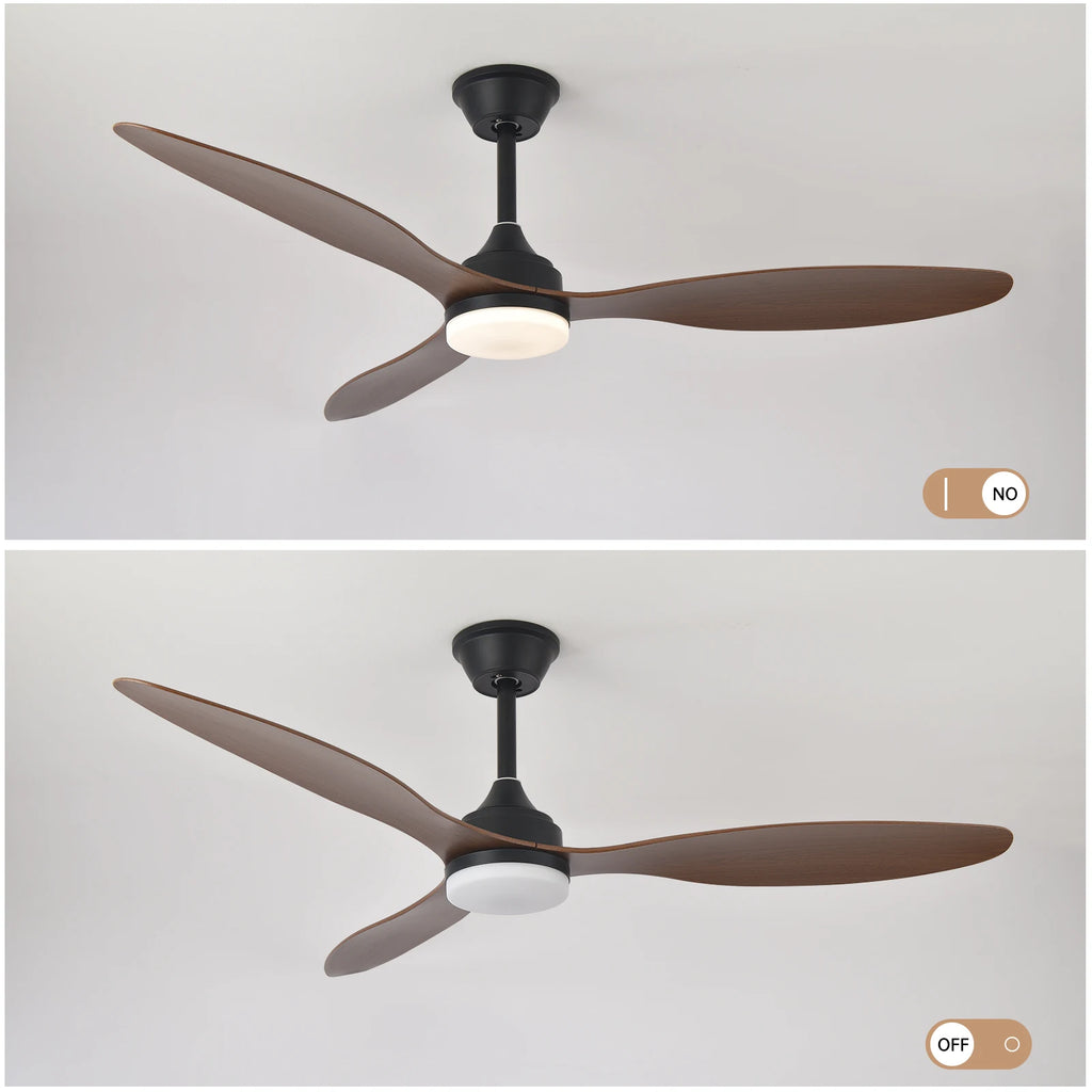 Low Profile Ceiling Fan with Light & Remote | 25"/42"/52" Indoor/Outdoor