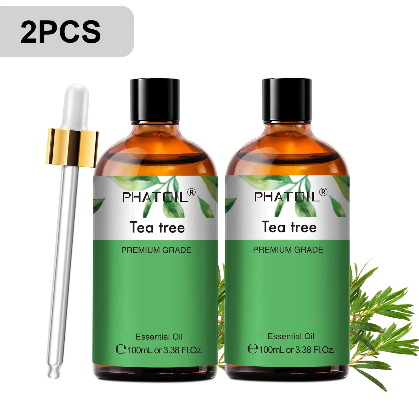 PHATOIL Premium Essential Oil Blend - Sandalwood, Lavender, Eucalyptus, Peppermint
