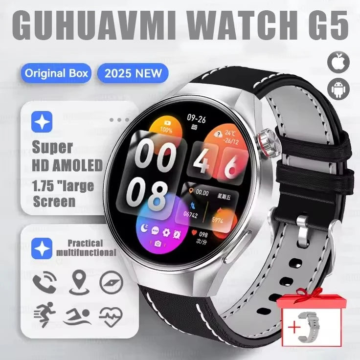 G5 PLUS Smartwatch | 1.75" HD AMOLED, GPS & Fitness Tracker