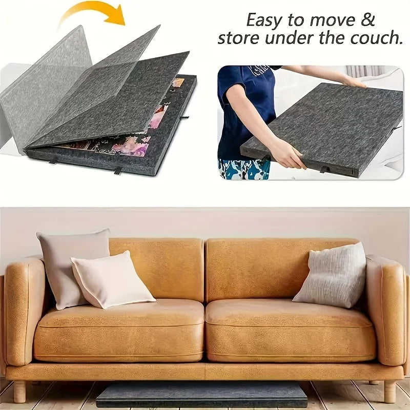 6-in-1 Tiltable Puzzle Board Desk with 6 Drawers - Holds 1000pcs