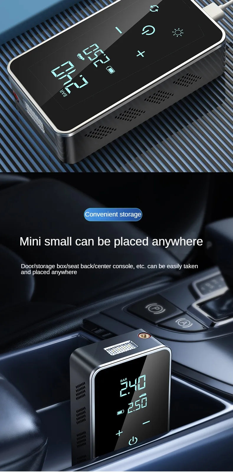 Portable Wireless 150psi Tire Inflator with Digital Display