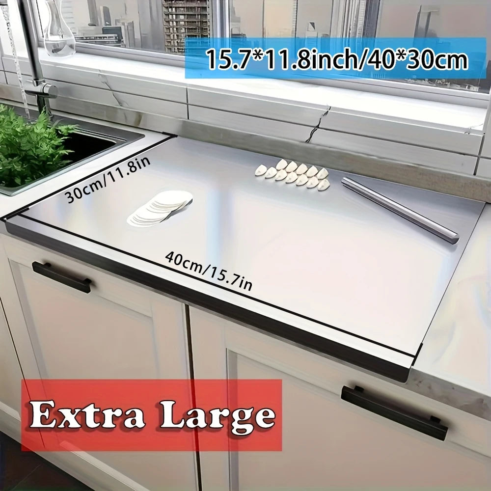Vabena Stainless Steel Chopping, Noodle & Pastry Board | Professional Kitchen