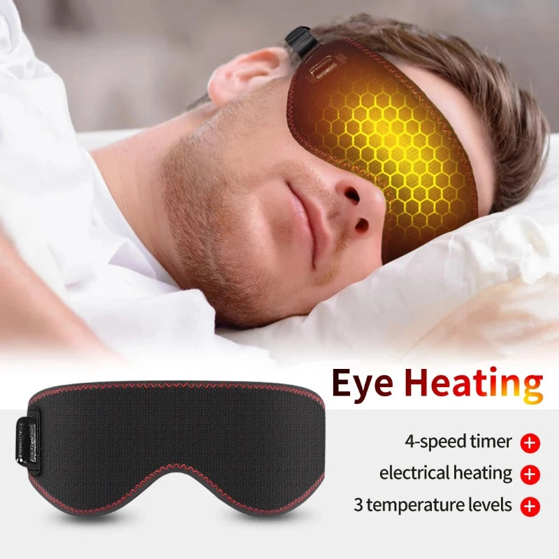 Vabena Heated Eye Mask for Dry Eyes - 3 Heat Levels & Hot Compress