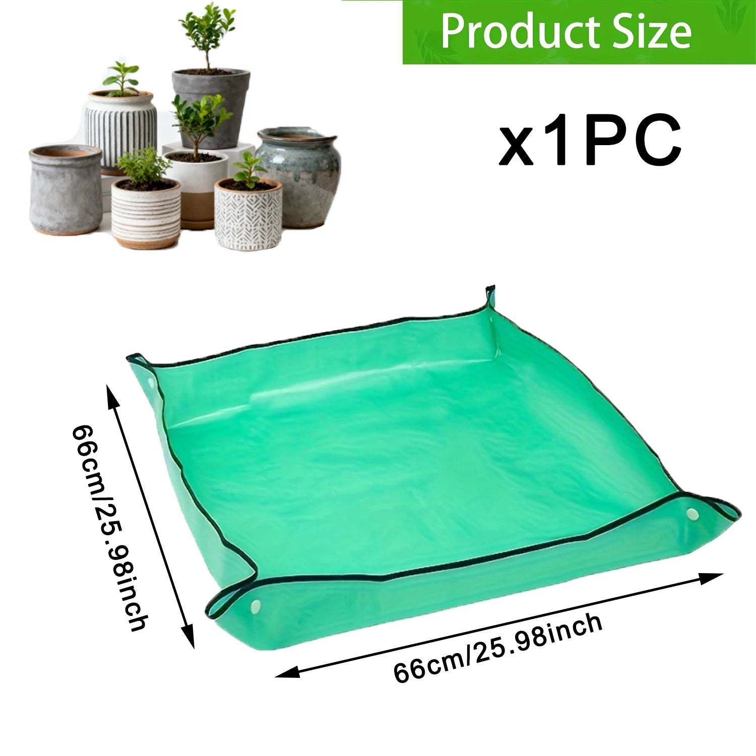 Waterproof Foldable Gardening Mat - Indoor & Outdoor Leak-Proof Potting Tray (1/2/5/10 Pack)