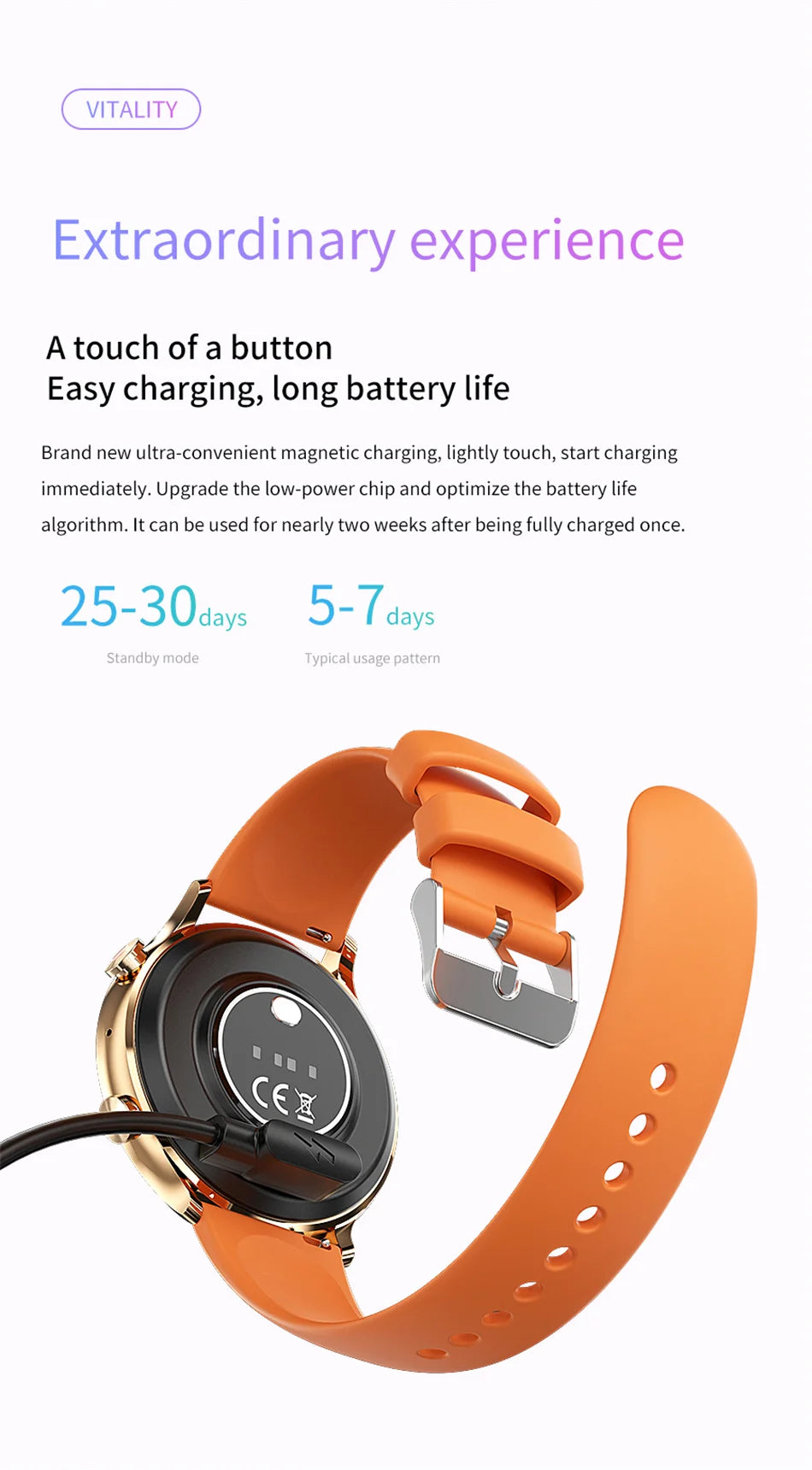 Vabena 2026 Smartwatch for Women & Men | AMOLED, GPS, IP68