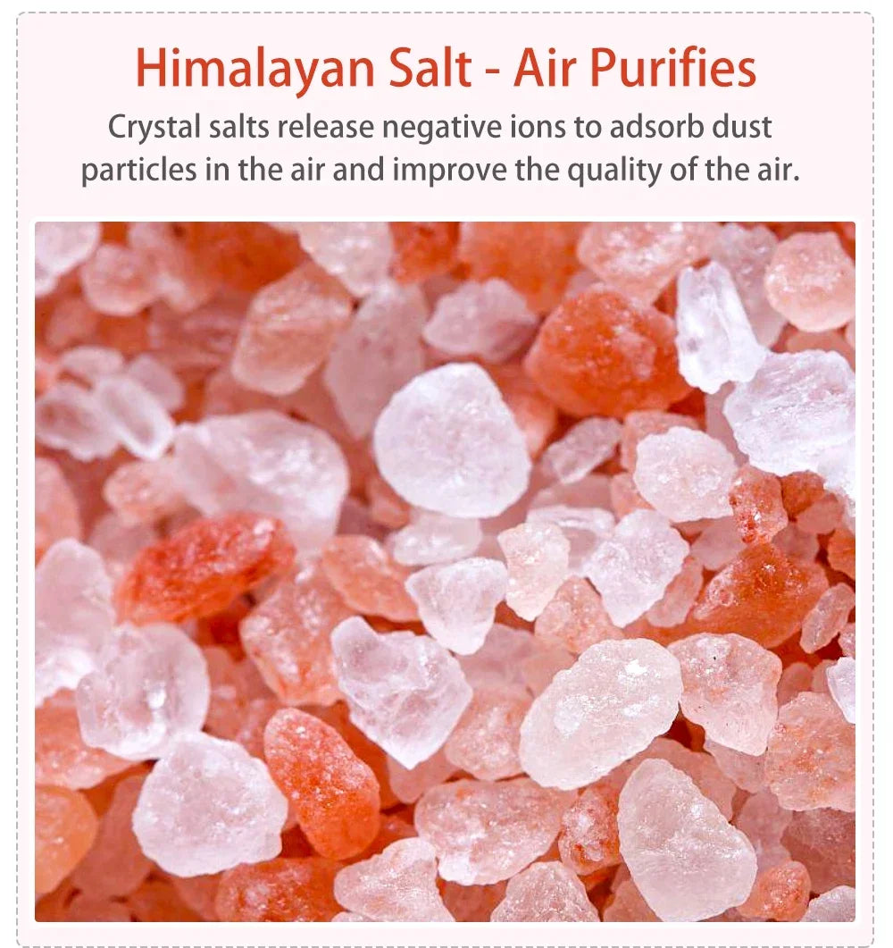 7-Color Flame Volcano Diffuser & Humidifier | Crystal Salt Lamp Fire Effect