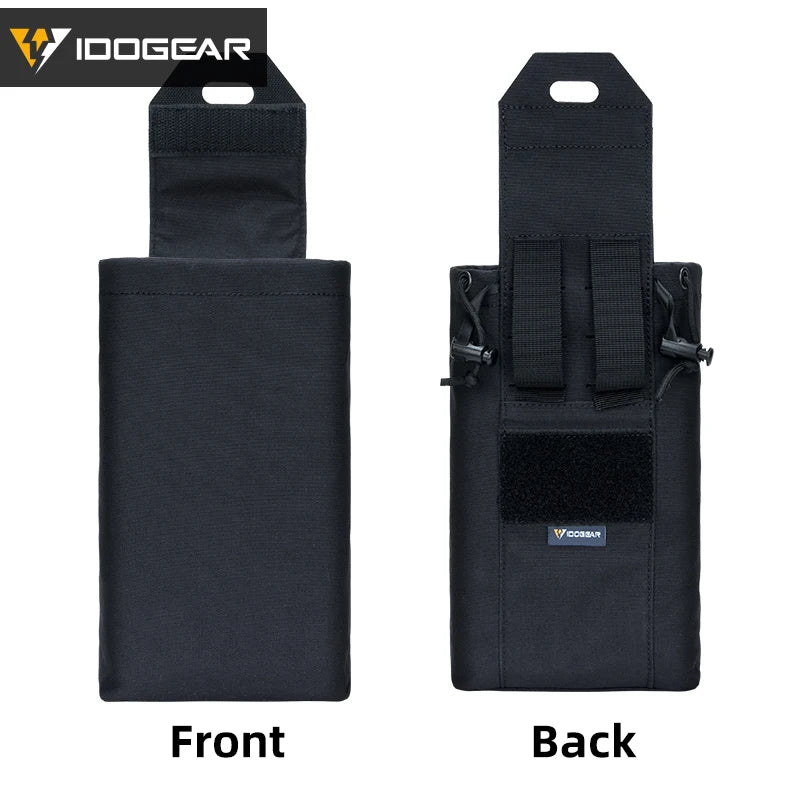 IDOGEAR Tactical MOLLE Foldable Dump Pouch - Durable Mini Drop Bag