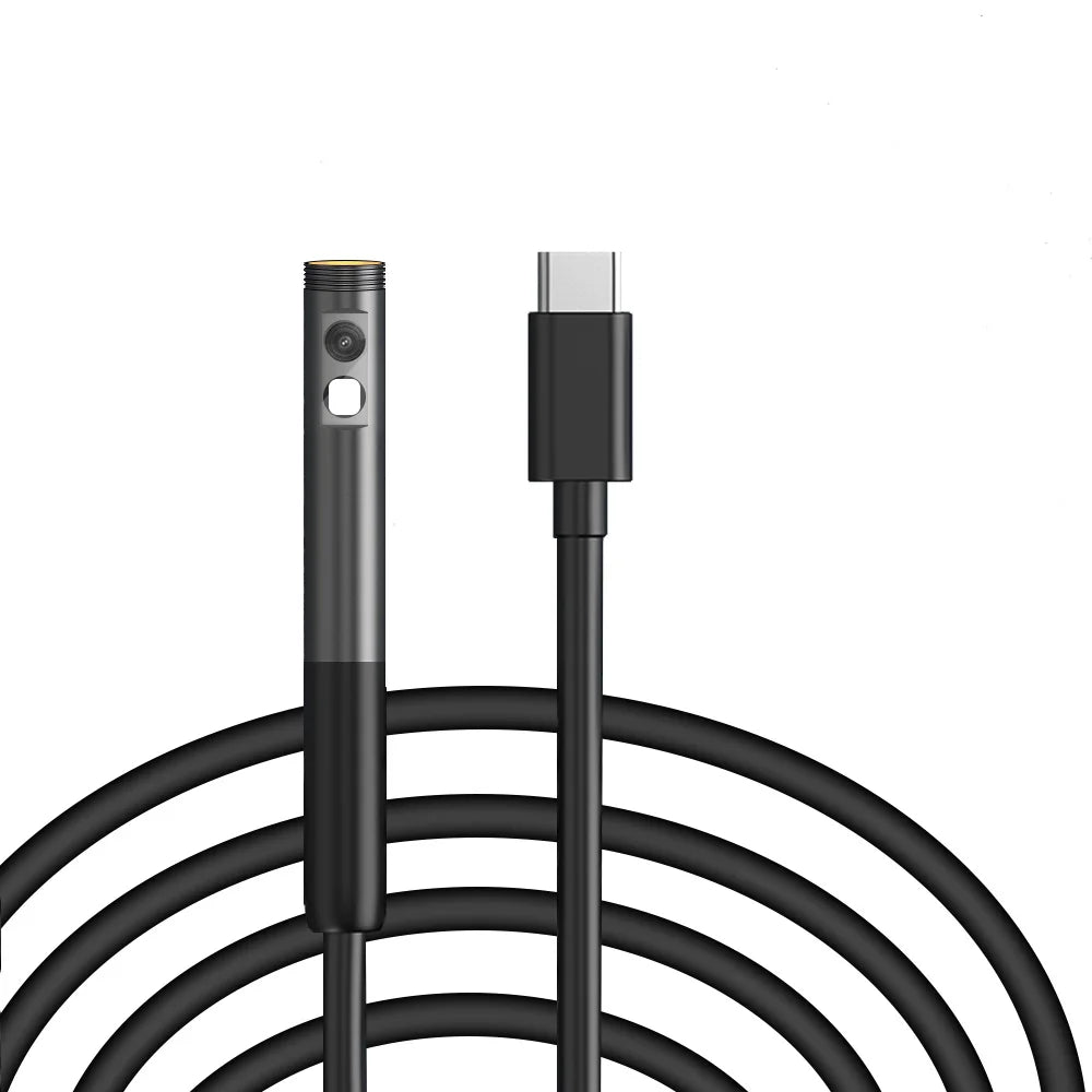 KERUI 2MP Industrial Endoscope Camera for iPhone - Single/Dual Lens Waterproof Inspection Borescope Type C