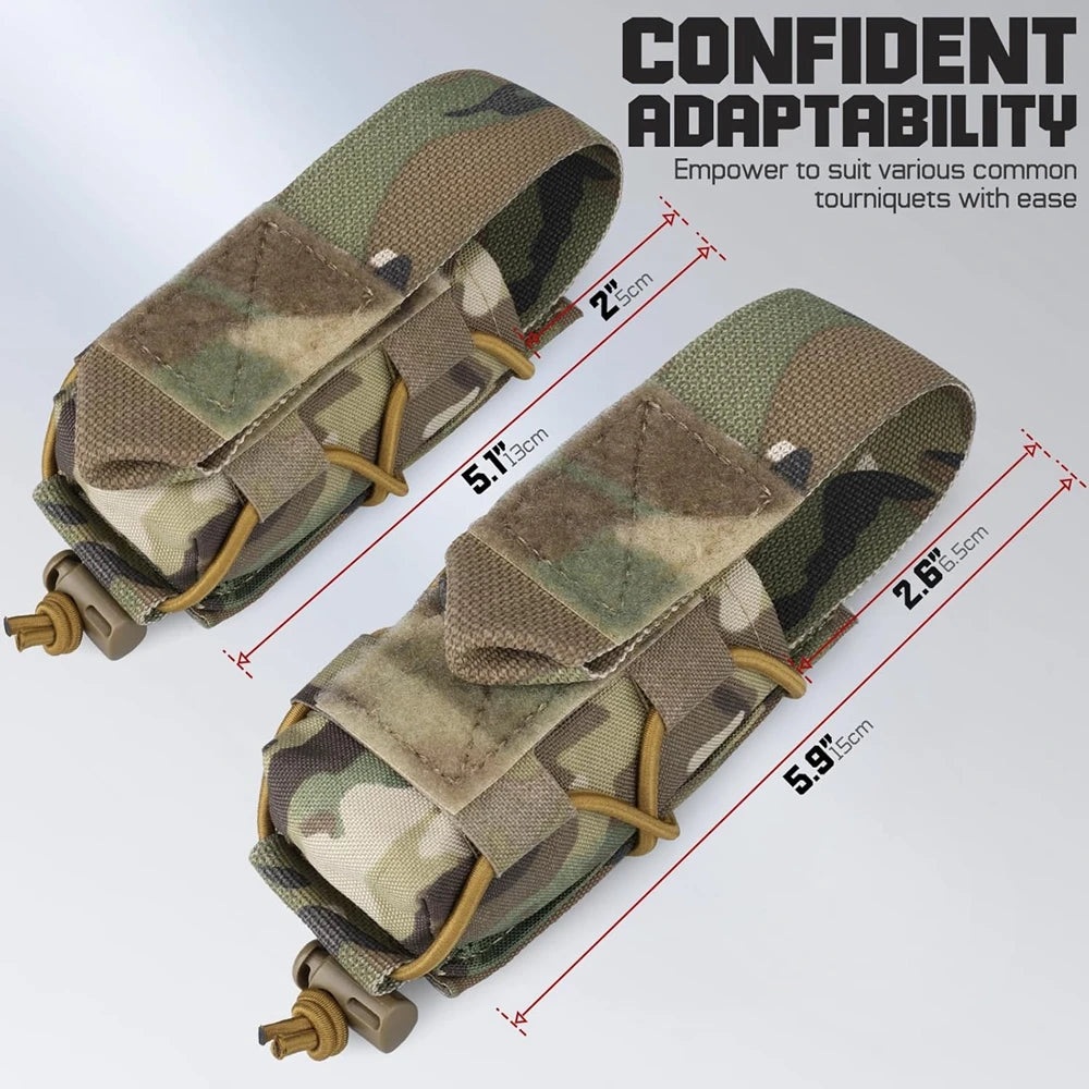 MOLLE Tourniquet Holder IFAK Pouch TQ Holster Tactical Medical Kit