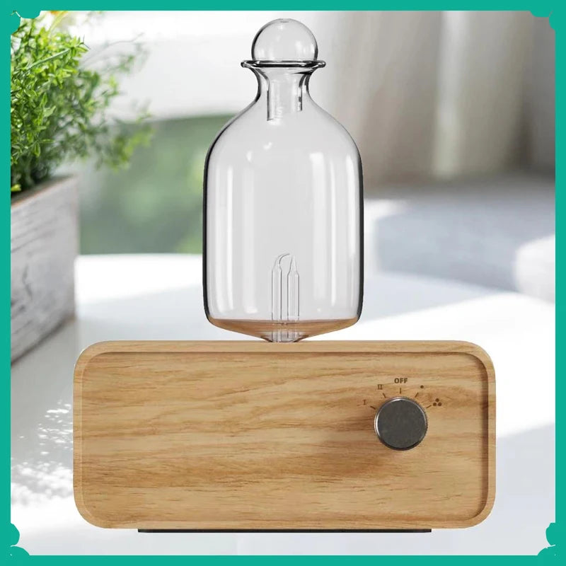 YCTMO Glass & Wood Grain Aroma Diffuser | Essential Oil Diffuser
