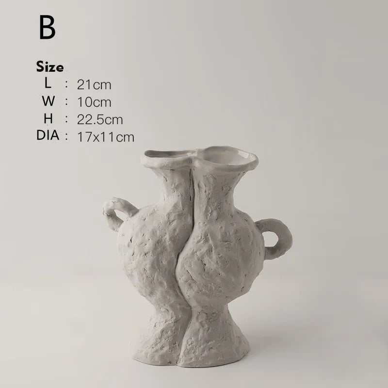 Vabena Nordic Ceramic Hydroponic Vase | Table & Bathroom Decor