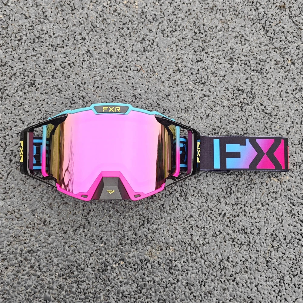 FXR Motocross Goggles HD Lens Anti-fog MX MTB Dirt Bike Eyeglasses