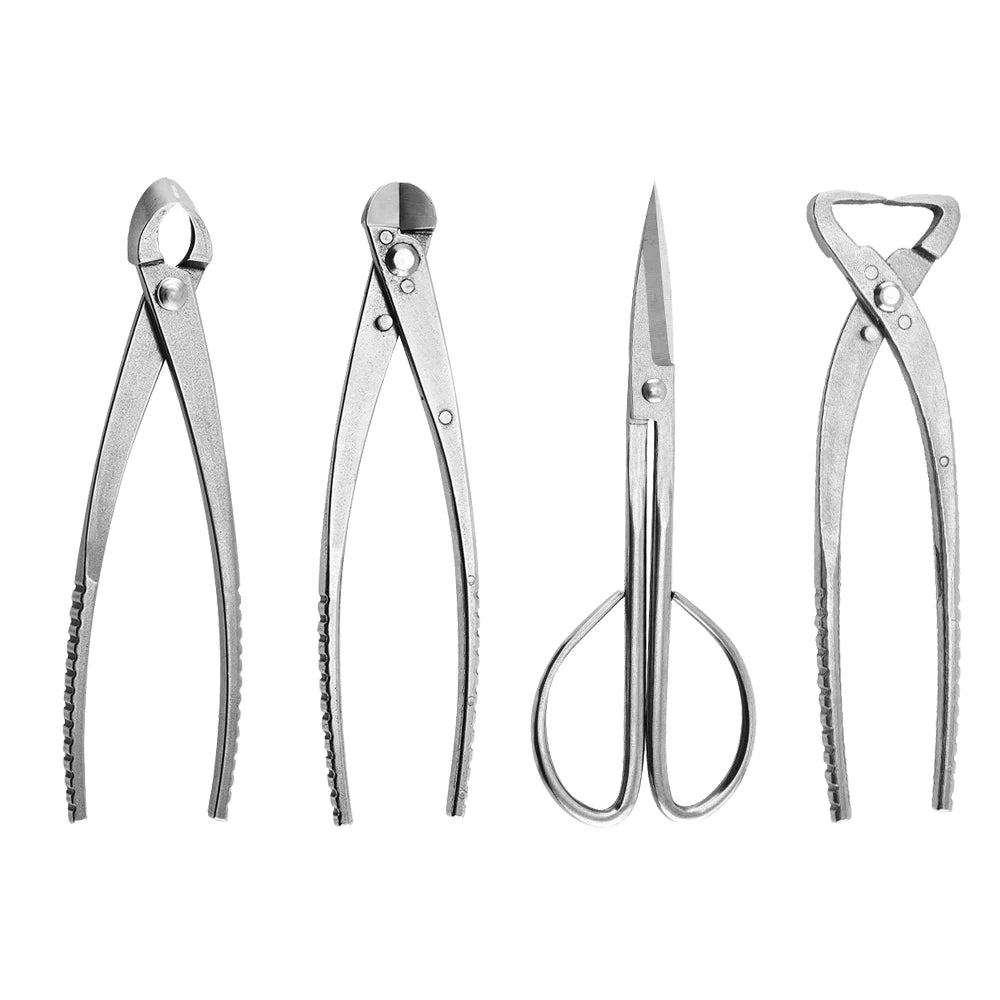 Professional Bonsai Tools: Root Cutter & Pruning Scissors - Stainless Steel