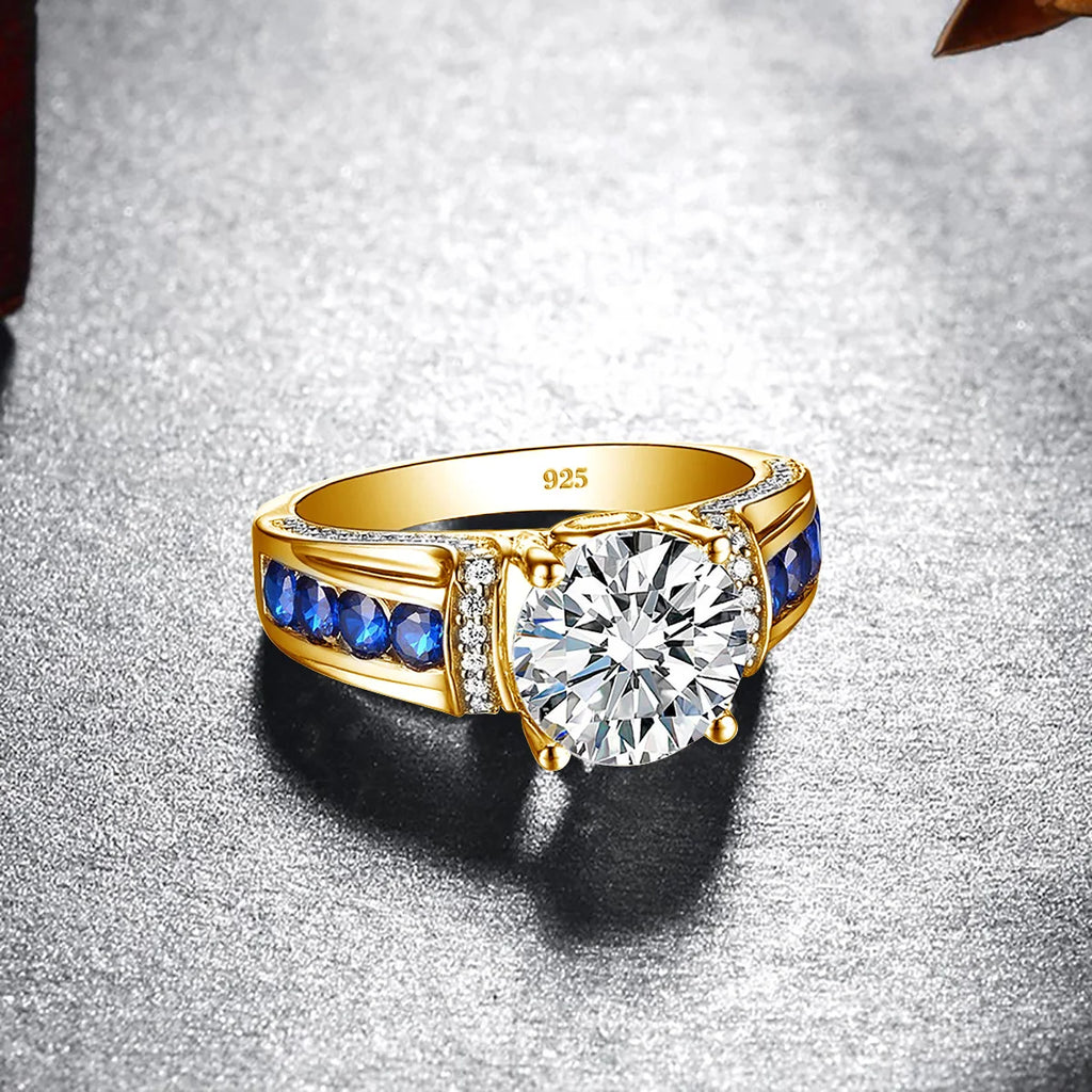 Certified 2ct D VVS1 Moissanite Ring - Sterling Silver Elegance