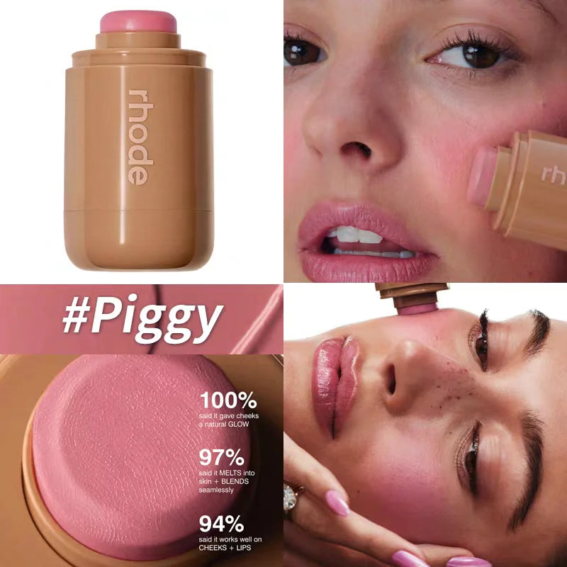 iPhone 16/17 Pro Max Makeup Phone Case: Blush, Lip Gloss & Lipstick Stick
